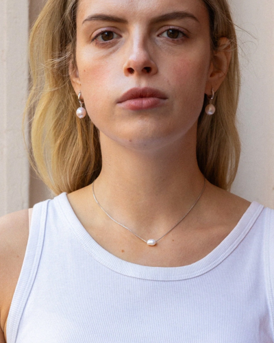 Emelia Pearl Chain Necklace | Lines & Current