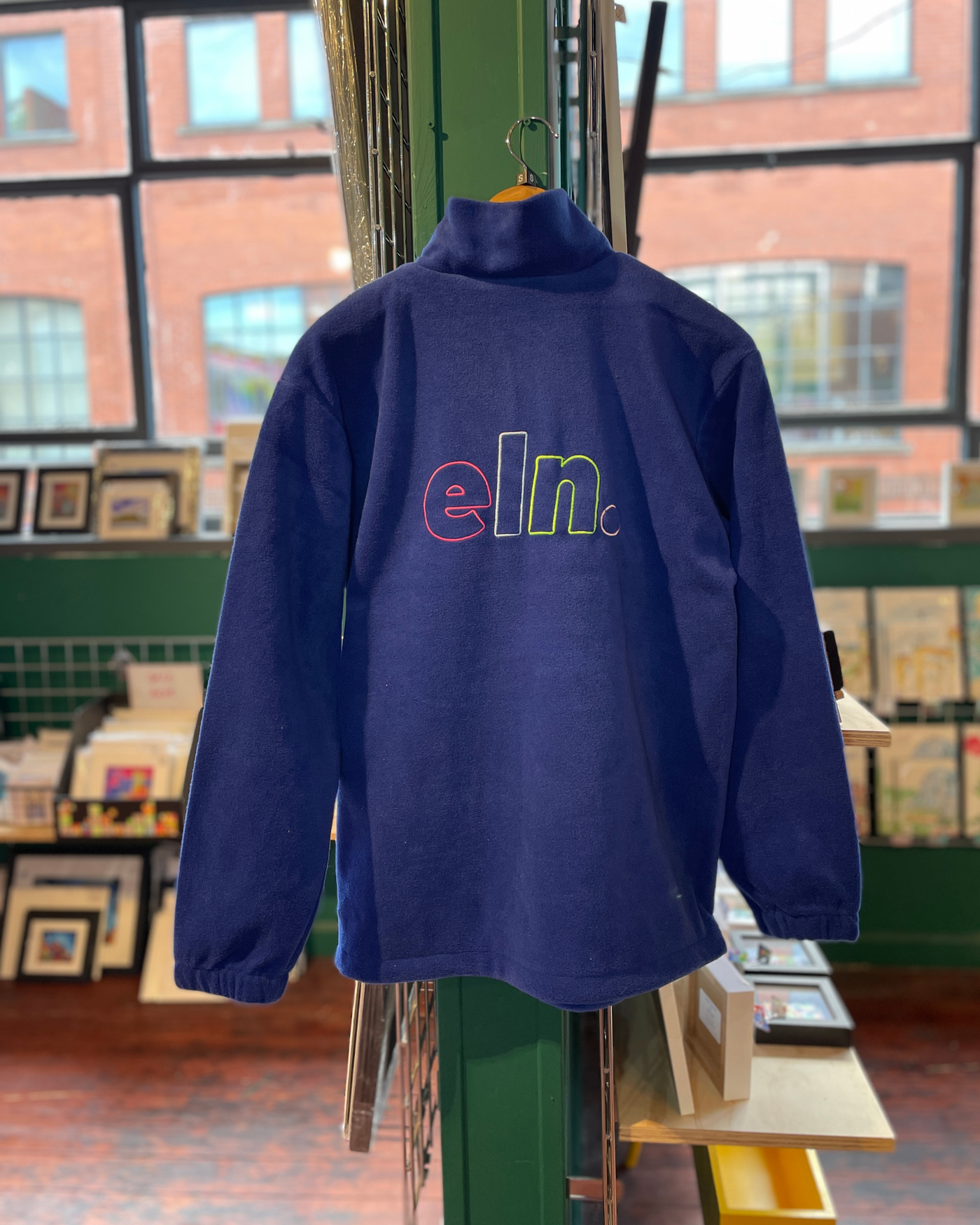 Blue Outline Half Zip | ELN