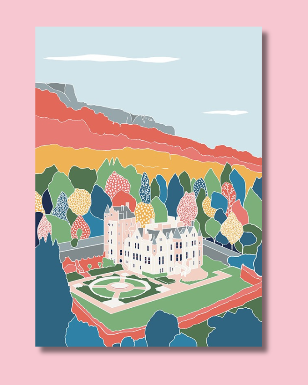 Belfast Castle and Cavehill Print | Deborah Hill Design