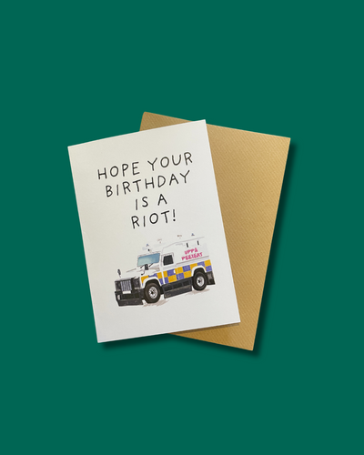 Riot Birthday PSNI Card | Dearbhail Designs