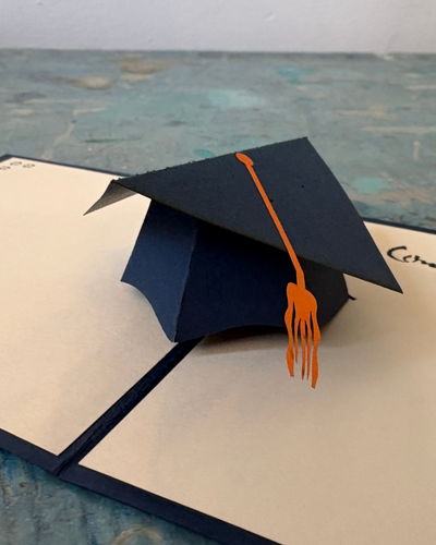 Graduation Hat Pop Up Card | Paper Bear