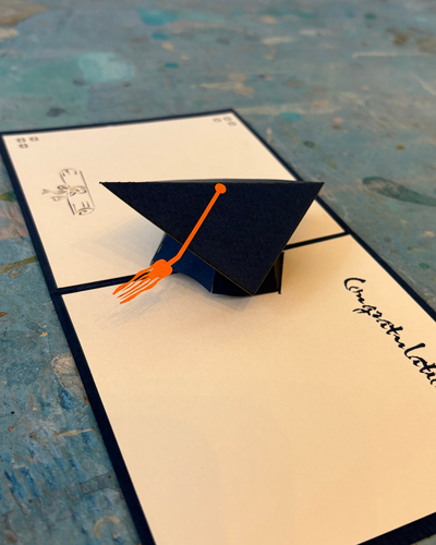 Graduation Hat Pop Up Card | Paper Bear