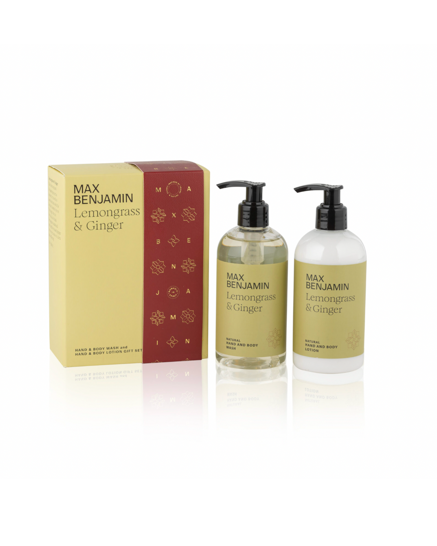 Lemongrass & Ginger | Hand & Body Wash & Lotion Gift Set | Max Benjamin