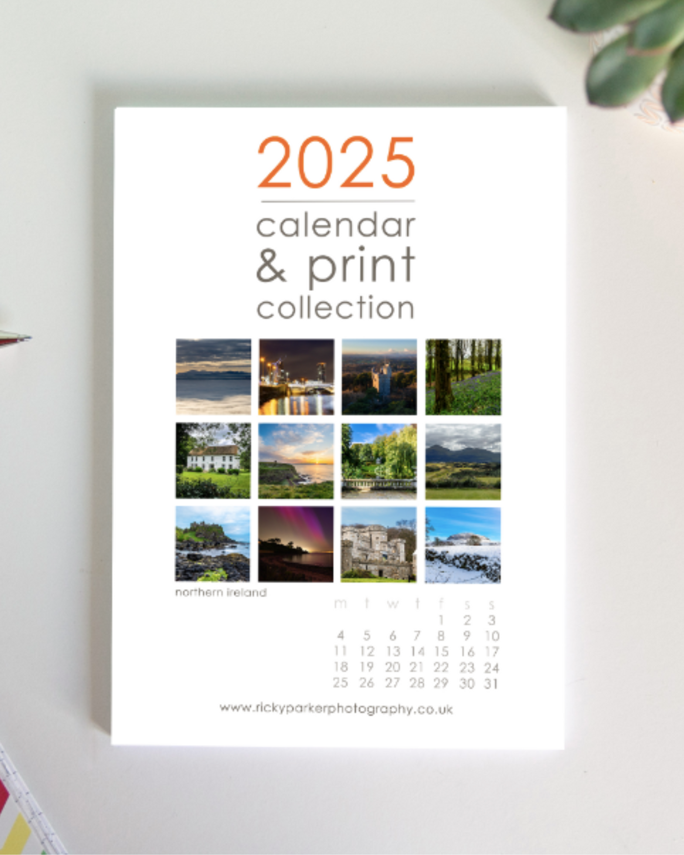 2025 Northern Ireland Calendar | Small | Ricky Parker