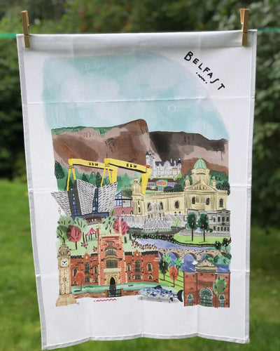 Belfast Tea Towel | Peter Paints Pictures