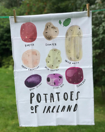 Potatoes of Ireland Tea Towel | Peter Paints Pictures