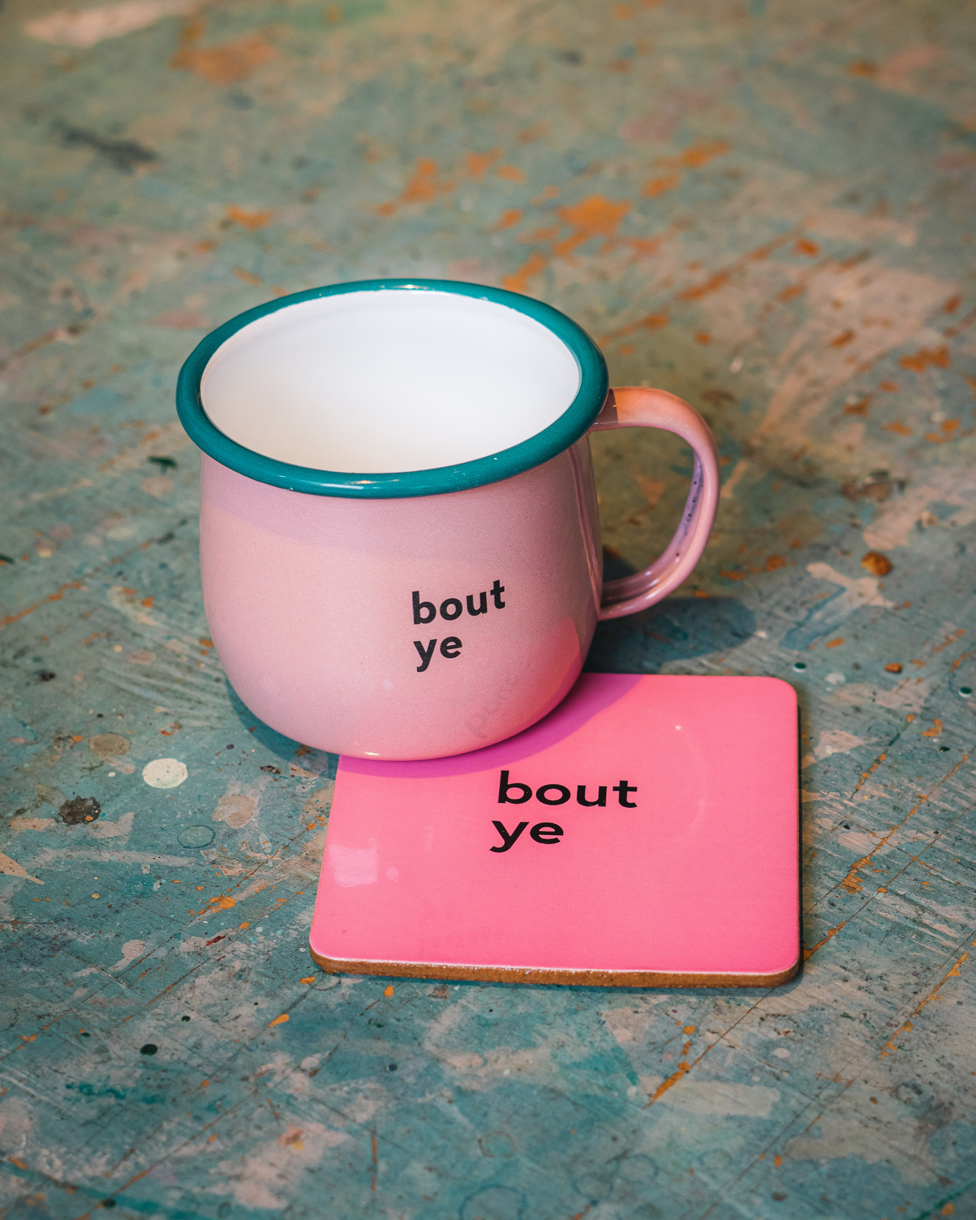 Bout Ye Pink Mug & Coaster Set | Born & Bred