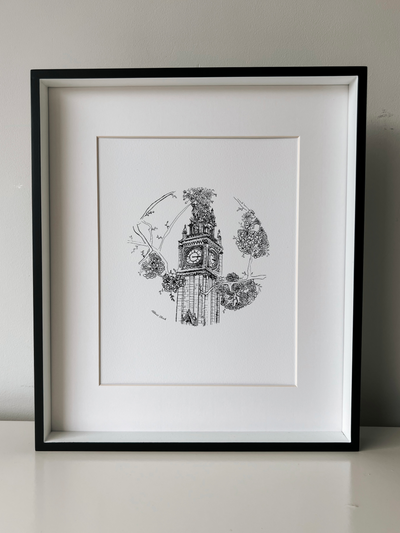 Albert Clock Print | Sam Munro Art