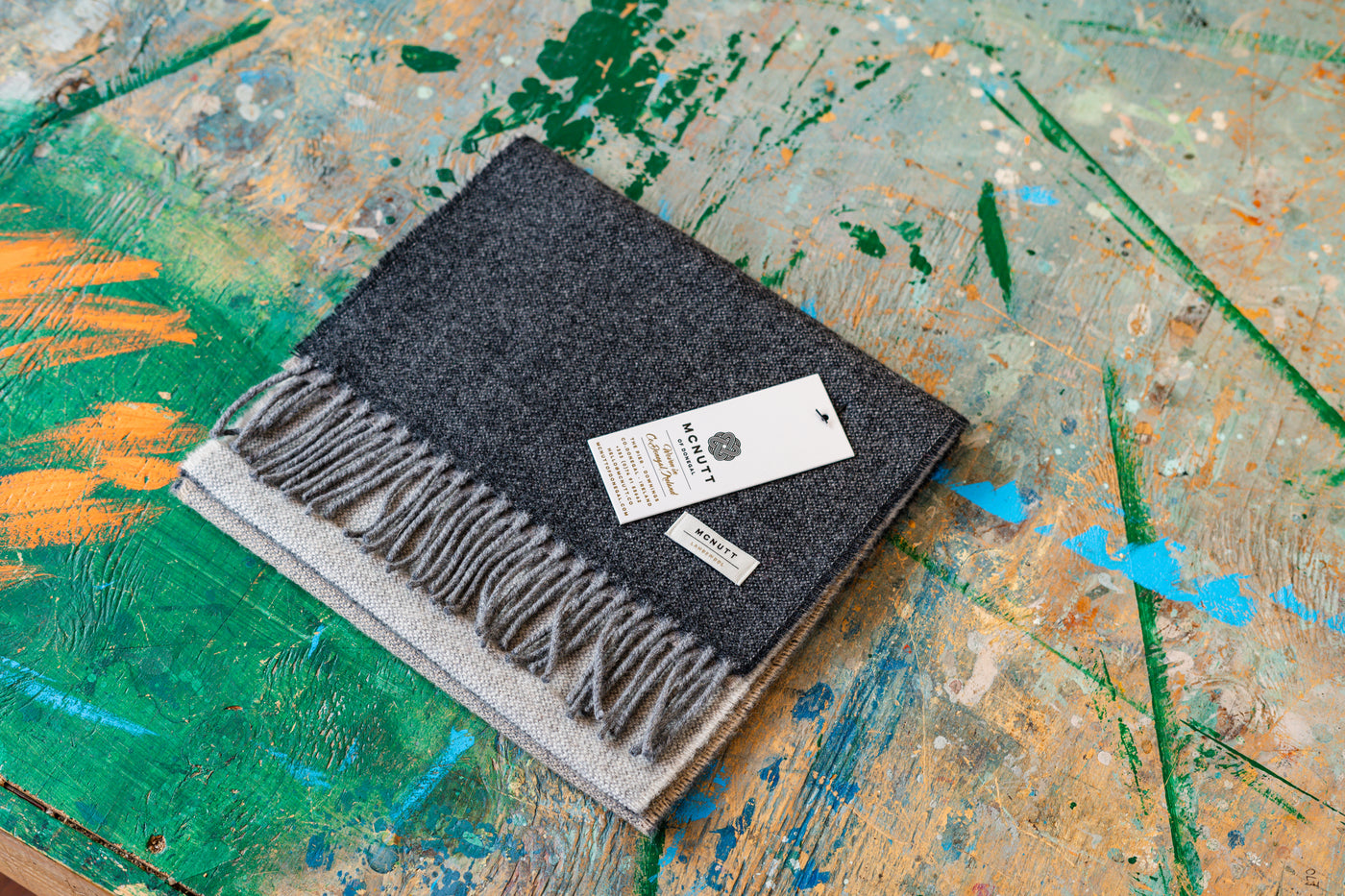 Tokyo Stripe Lambswool Scarf | McNutt Of Donegal