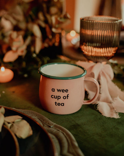 A Wee Cup of Tea Enamel Mug | Born & Bred