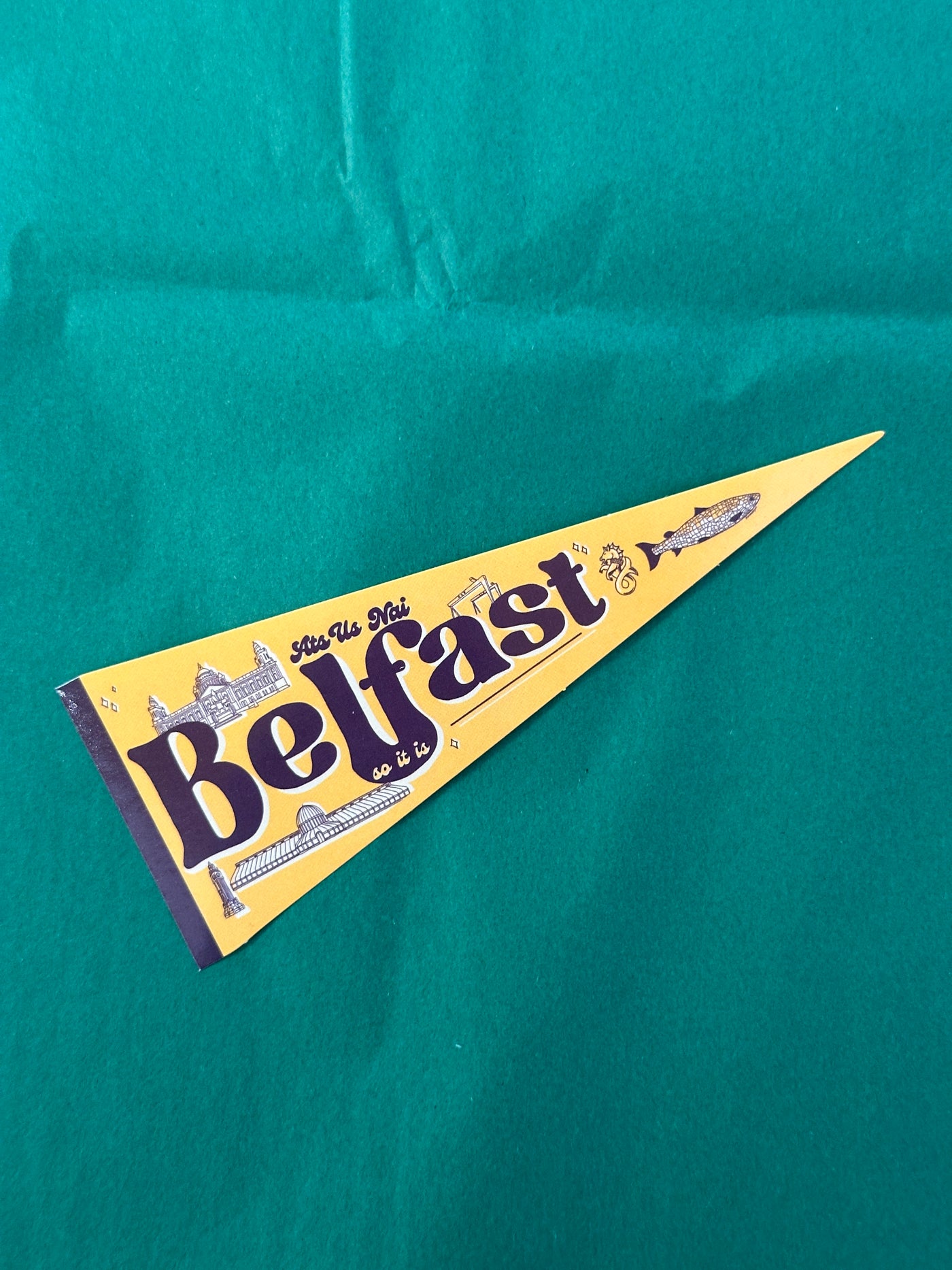 Belfast Pennant Sticker | Sasha Ferg Art