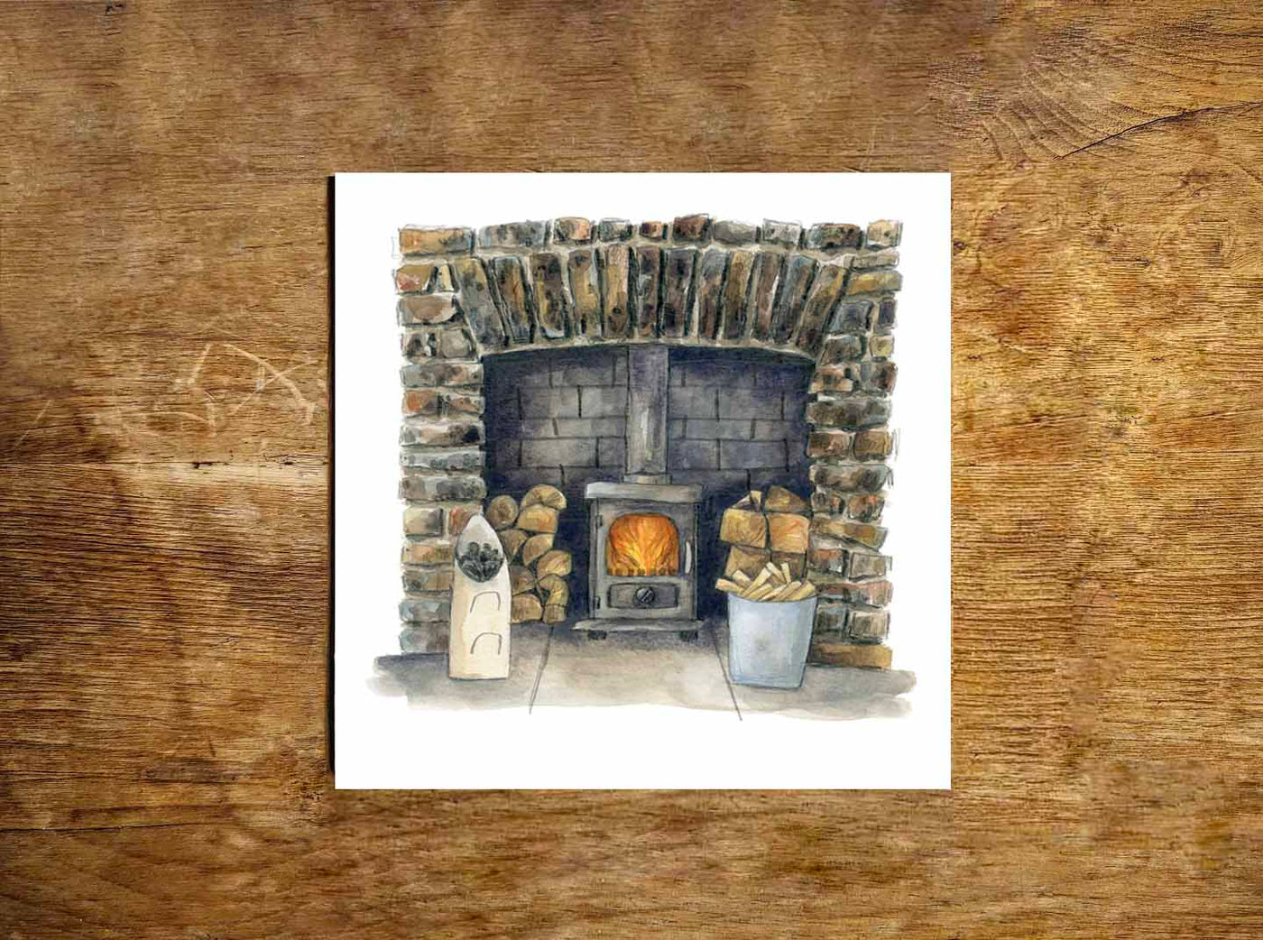 Cozy Fireplace Print | Gemma O'Neill