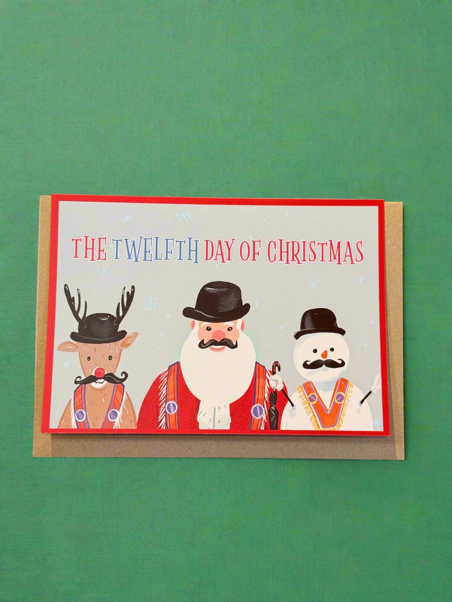 The Twelfth Day Of Christmas Christmas Card | Derry Nice Things