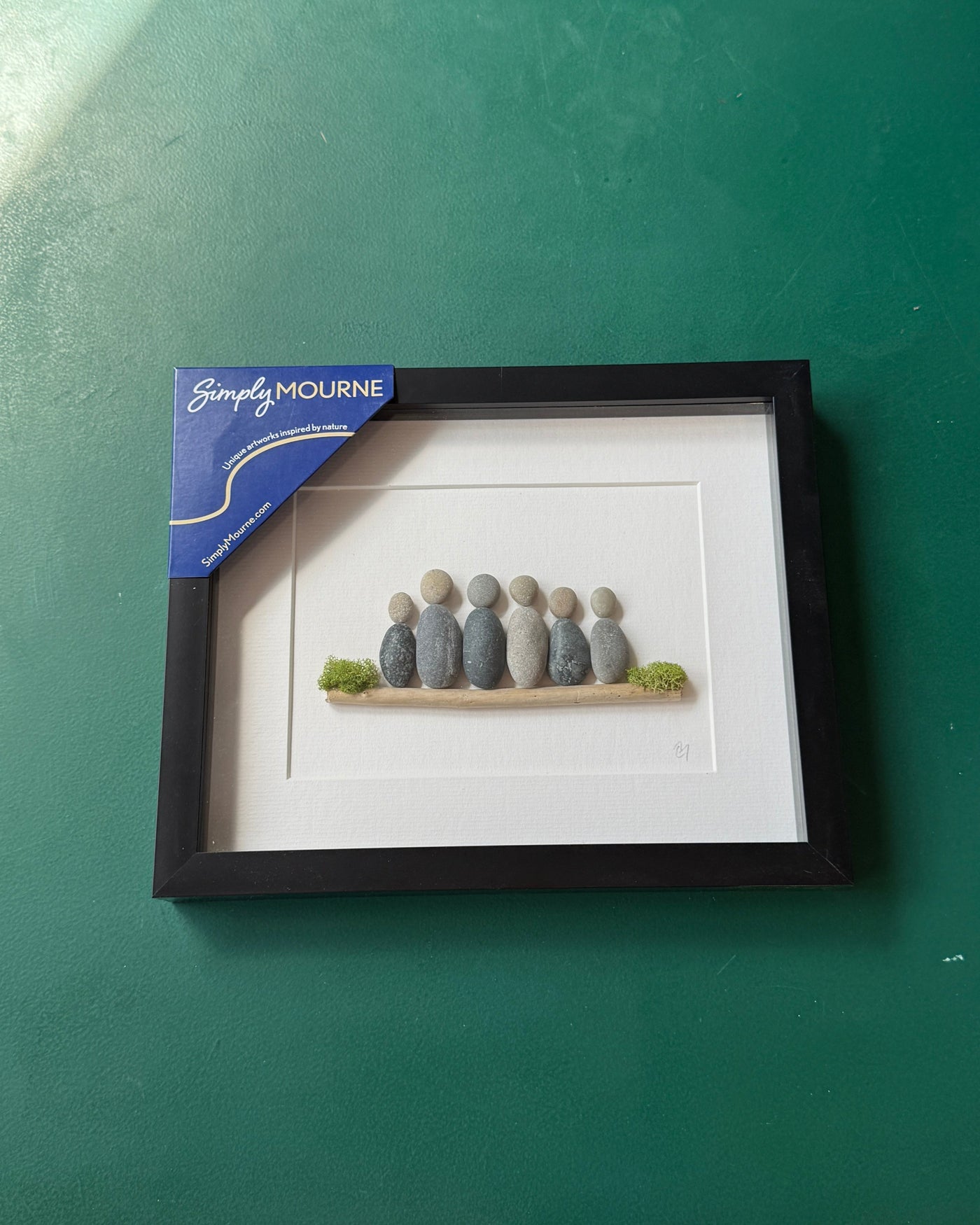 Large Family Of 6 Pebble Art | Simply Mourne