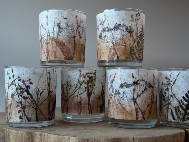 Brown Irish Linen Votive | Ruth Osborne