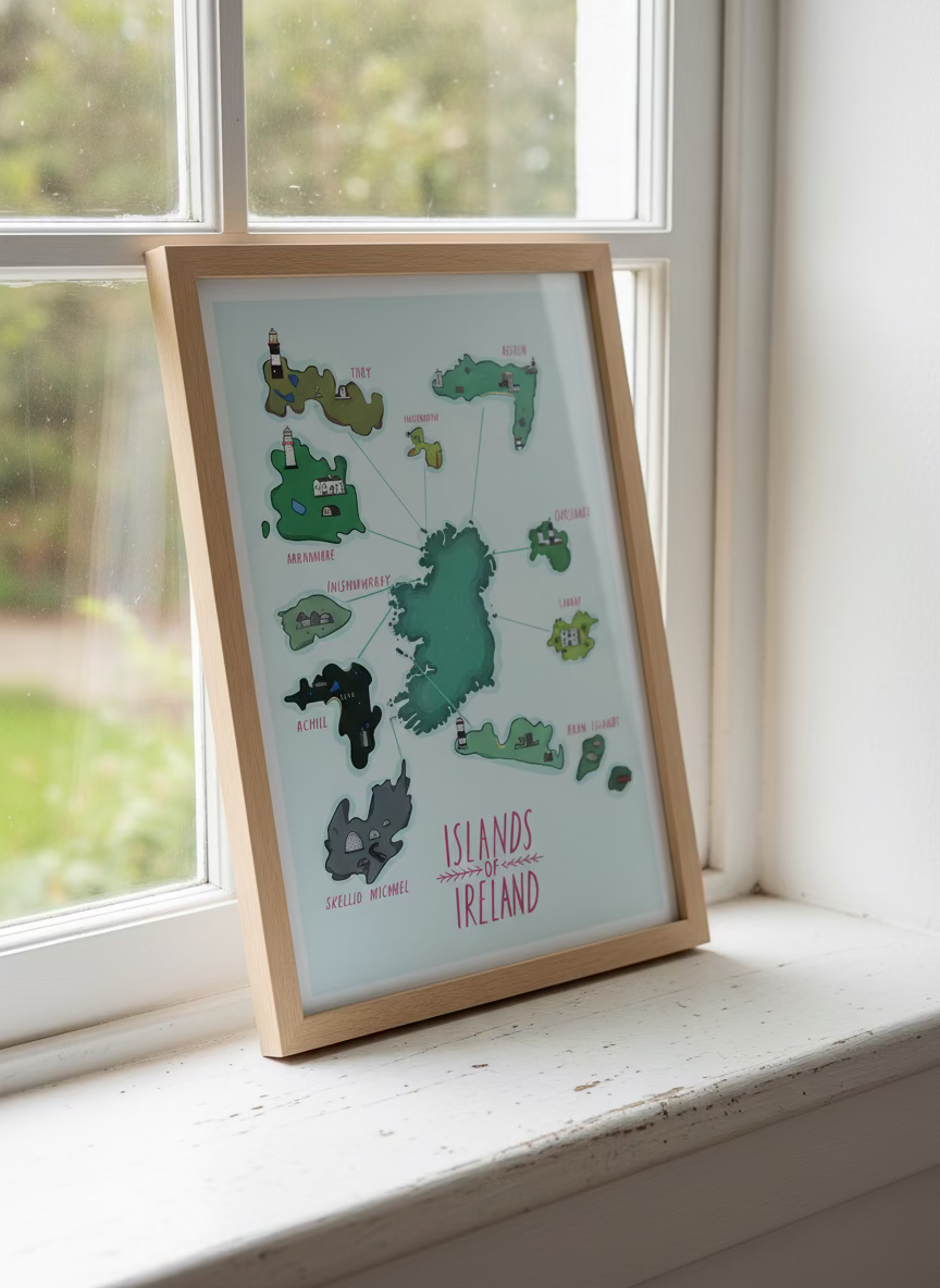 Islands of Ireland Print | Peter Paints Pictures