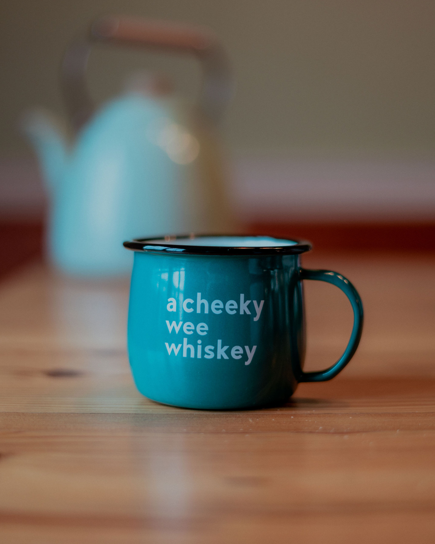 A Cheeky Wee Whiskey Enamel Mug