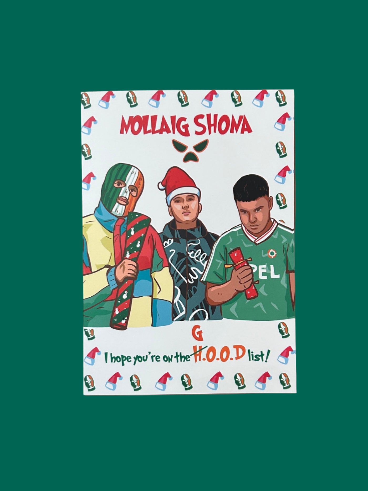 Nollaig Shona Kneecap Christmas Card | Derry Nice Things