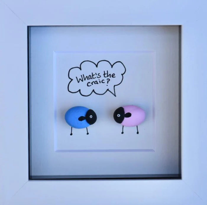 What's The Craic? Sheep Pebble Art | Simply Mourne