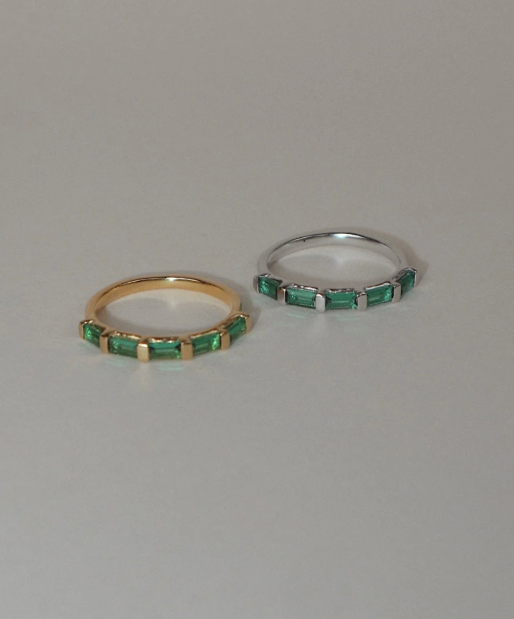 Evie Eternity Green Ring | Lines & Current