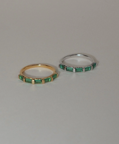 Evie Eternity Green Ring | Lines & Current