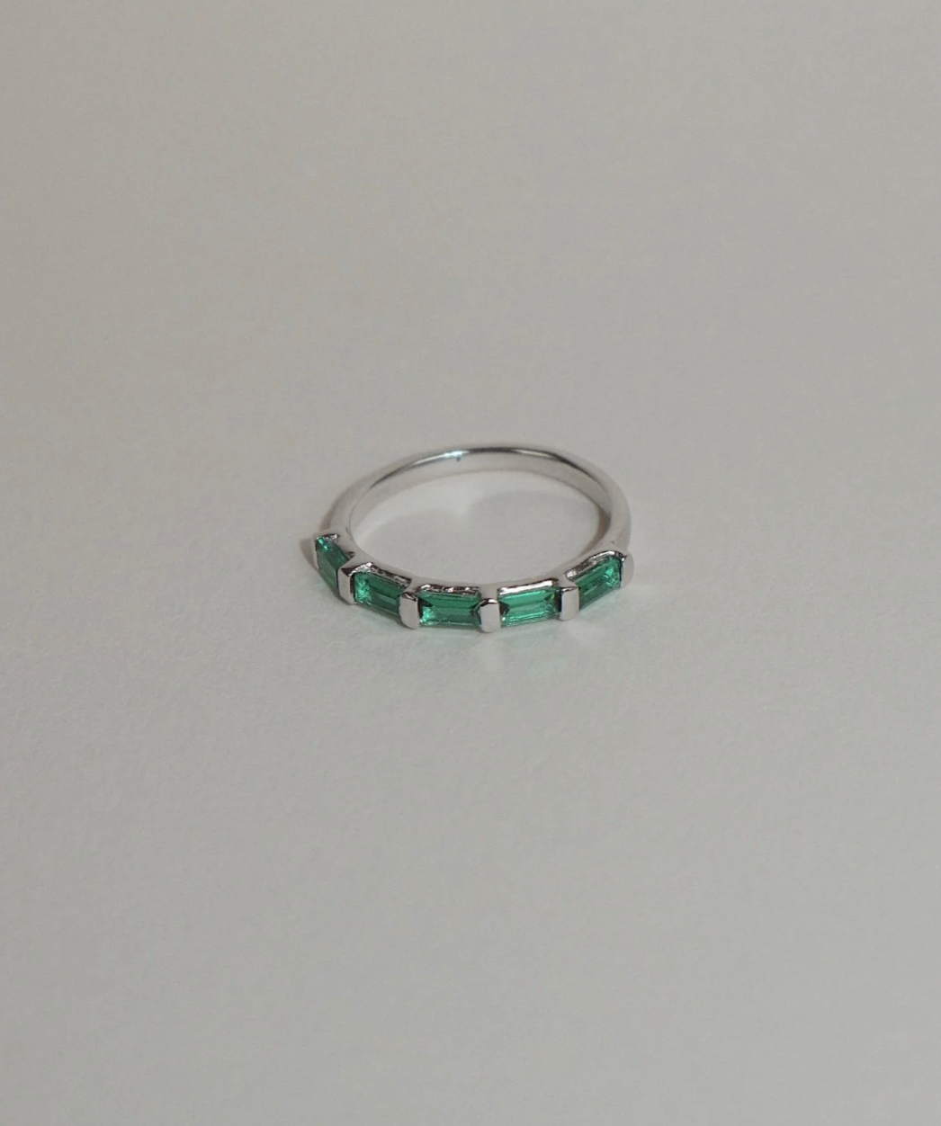 Evie Eternity Green Ring | Lines & Current