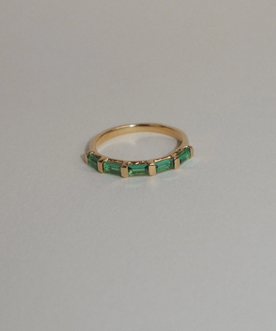 Evie Eternity Green Ring | Lines & Current