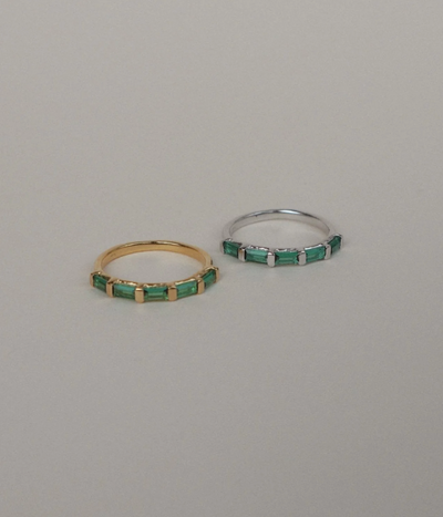 Evie Eternity Green Ring | Lines & Current