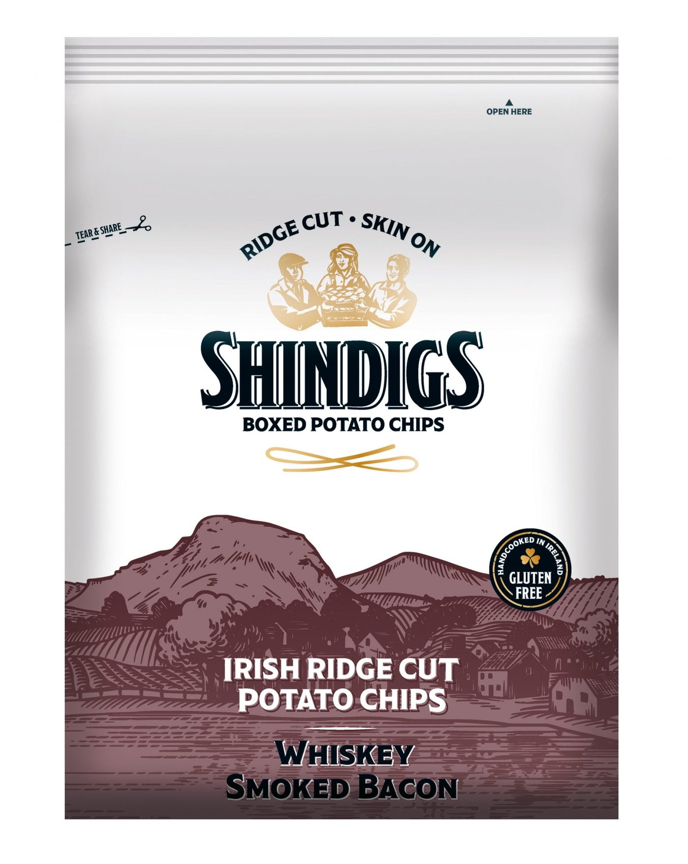 Shindigs | Boxed Potato Chips | Whiskey Smoked Bacon