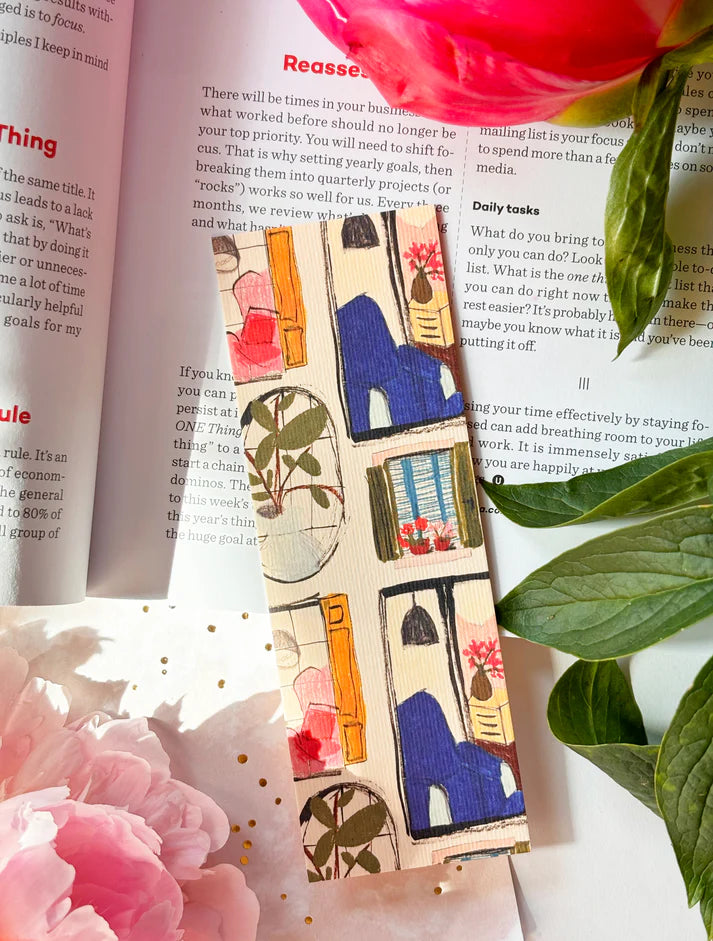 Vintage Windows Illustrated Double Sided Bookmark | Majukooo