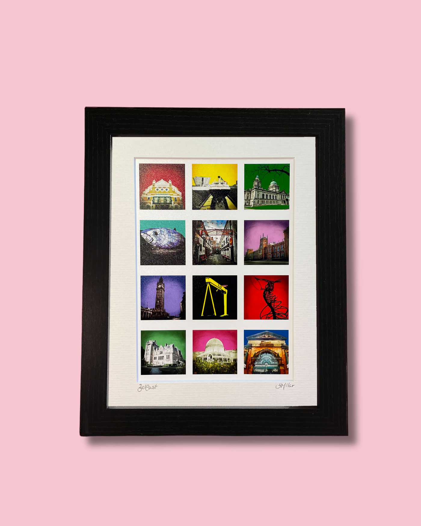 Belfast City Montage - Framed Photographic Print