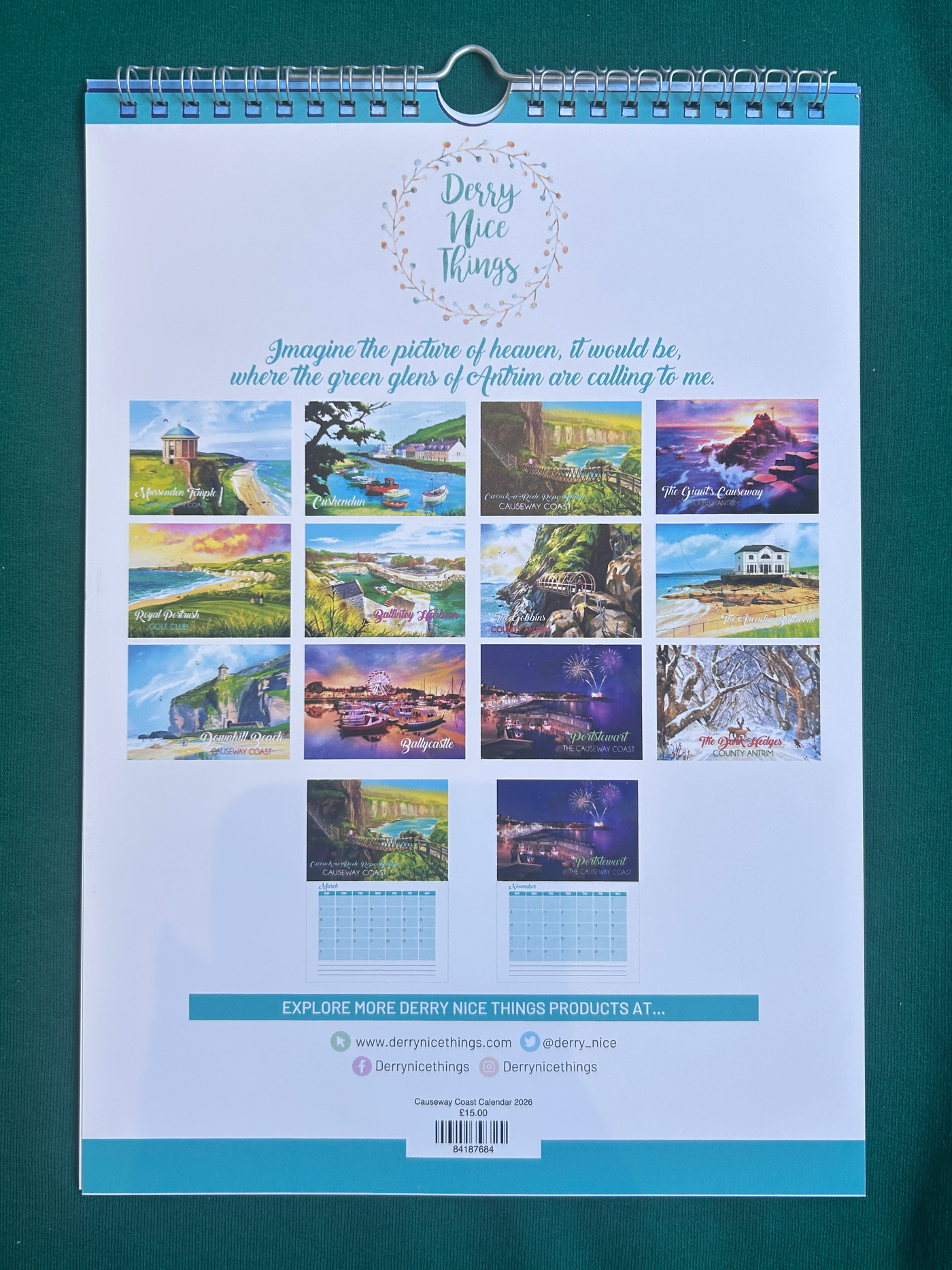 Causeway Coast 2026 Calendar | Derry Nice Things