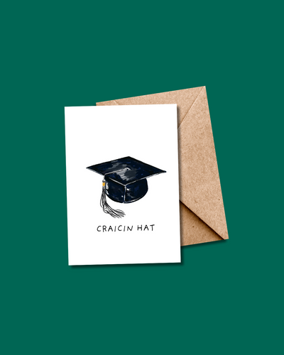 Craicin Hat Graduation Card | Dearbhail Designs