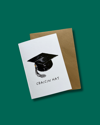 Craicin Hat Graduation Card | Dearbhail Designs