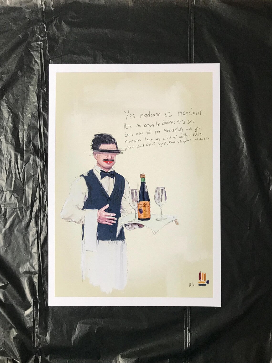 Tonic Wine Print | Ricky Drew A Piccy