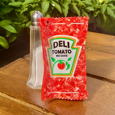 Tomato Sauce Packet Claw Clip | Dream Deli