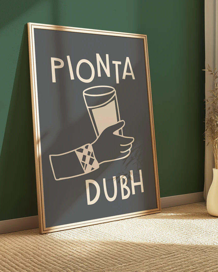 Pionta Dubh Print | As Gaeilge