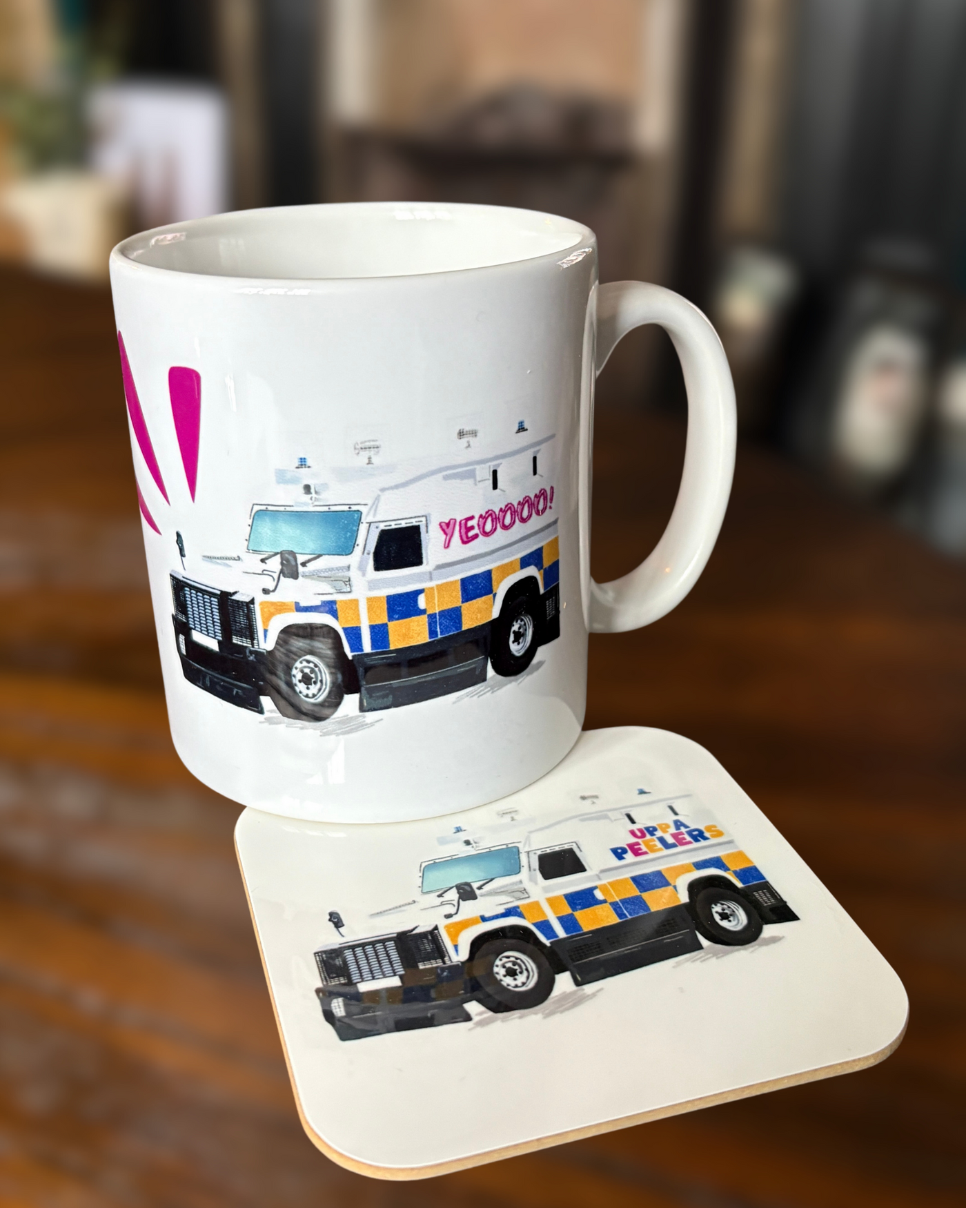 Uppa Peelers Mug & Coaster Set
