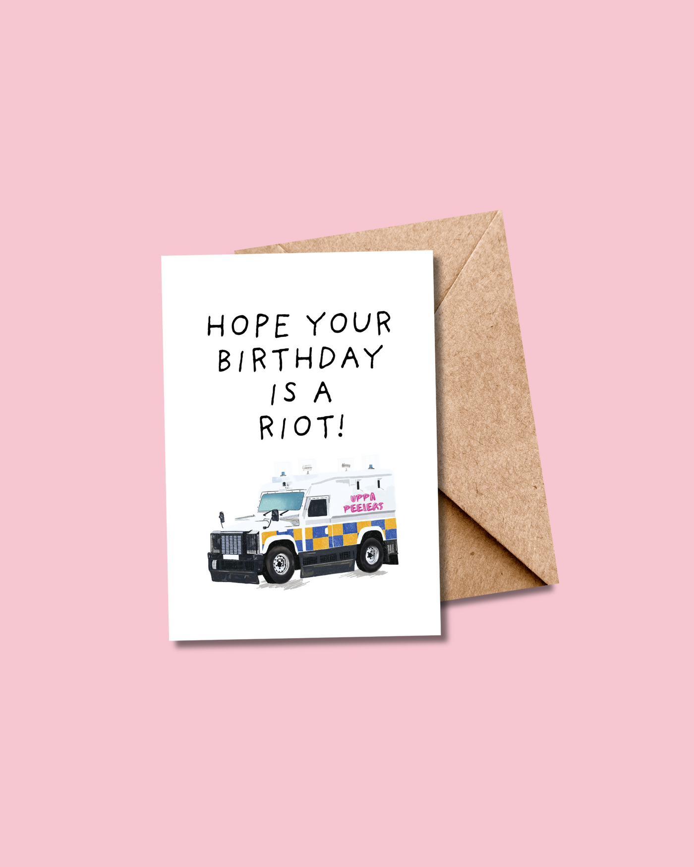 Riot Birthday PSNI Card | Dearbhail Designs