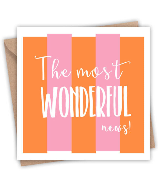 The Most Wonderful News Card